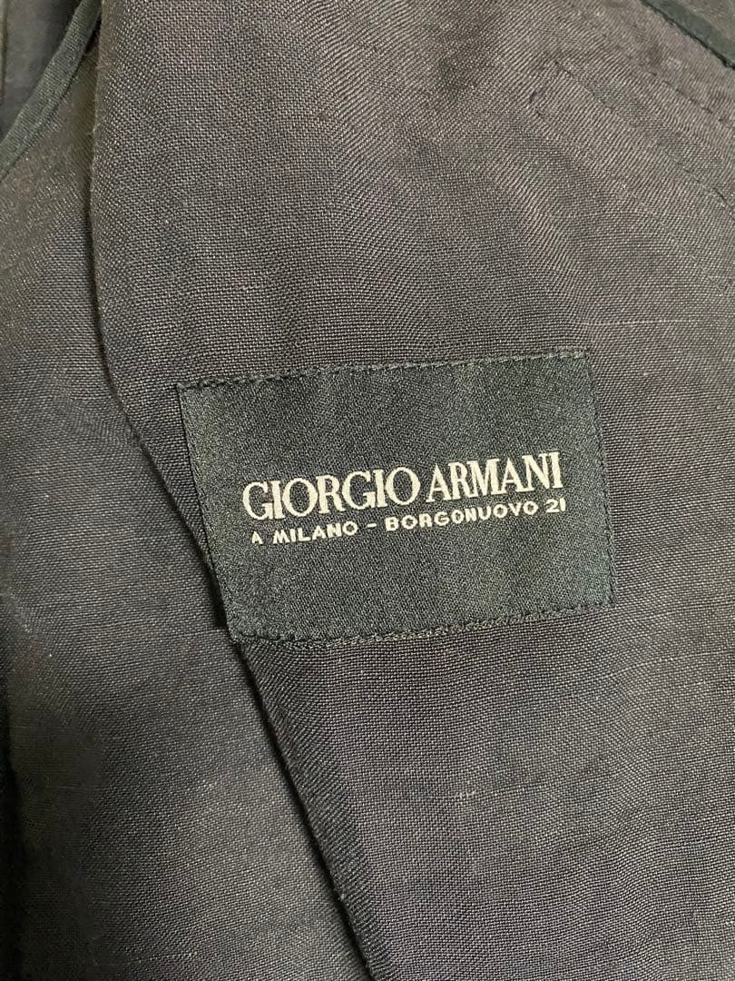 Giorgio Armani ダークグレー テーラードジャケット イタリア製