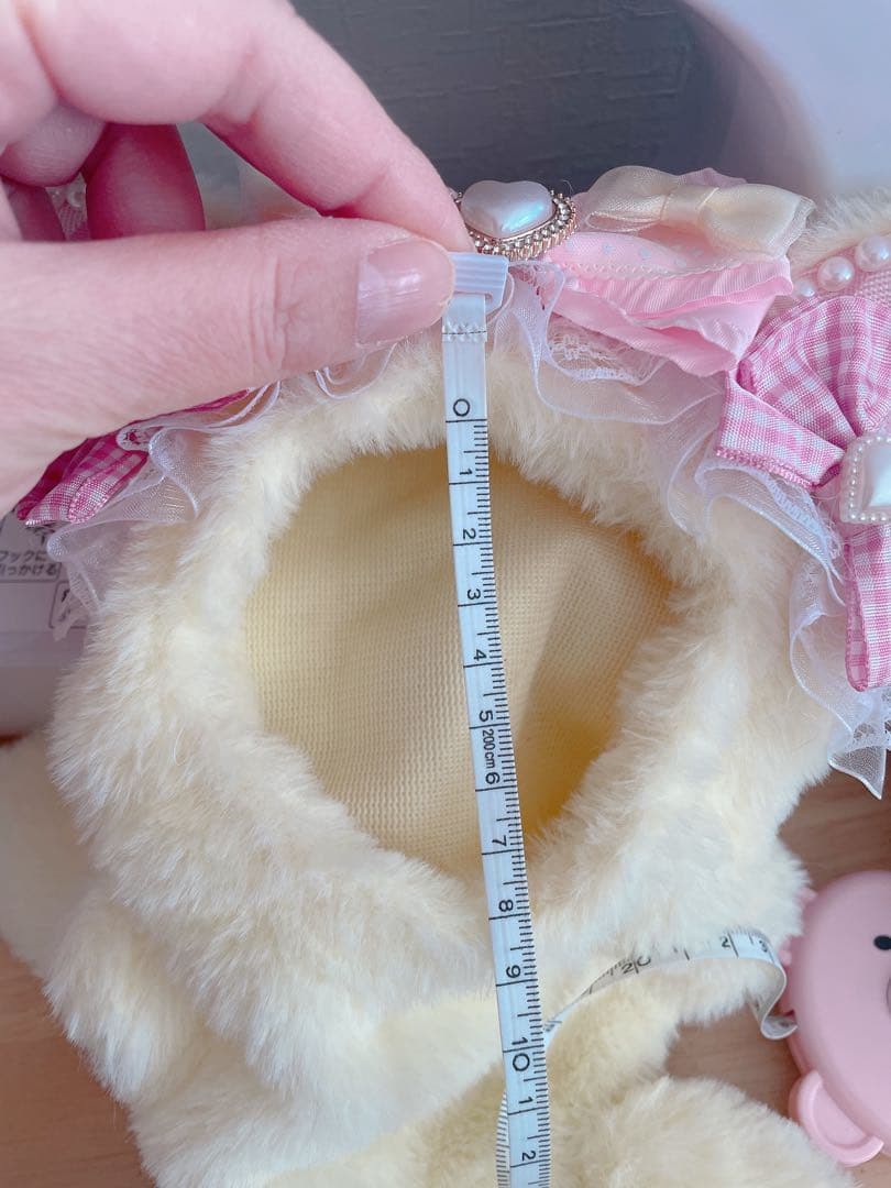 ♡お座り１６ｃｍぬい服♡猫の着ぐるみ♡ゆめかわおすわりぬいぐるみ♡ピンクイエロー