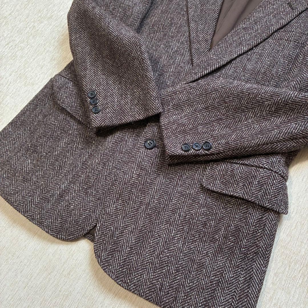 【最終価格】Harris Tweed テーラードジャケット　日本製　ヘリンボーン