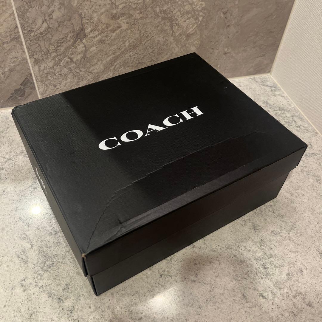 COACH スタッズ付き ブラックブーティ US 5