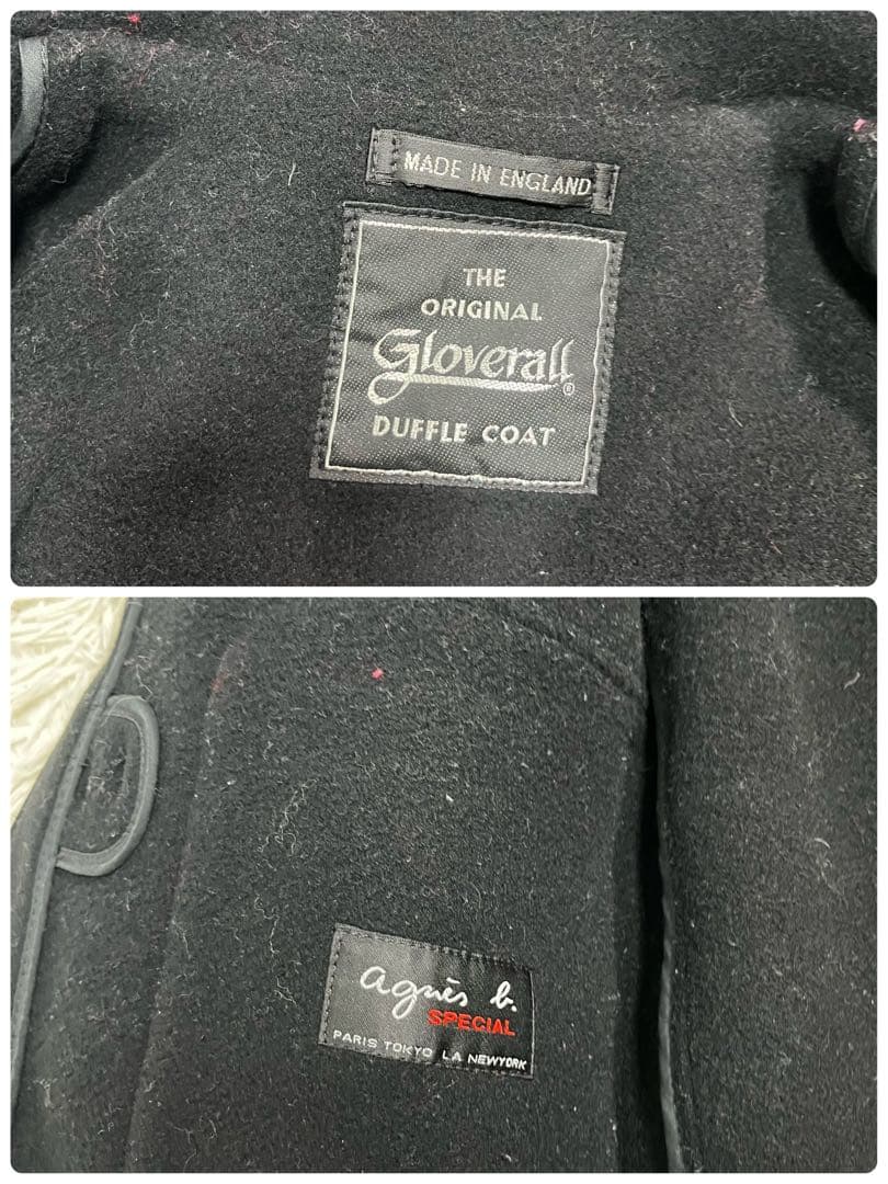 【美品】Gloverall グローバーオール　アニエスべー　ダッフルコート 黒