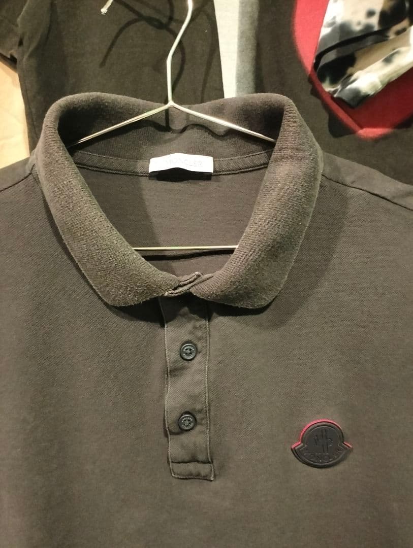 (正規品) MONCLER ポロシャツ / S / Black /