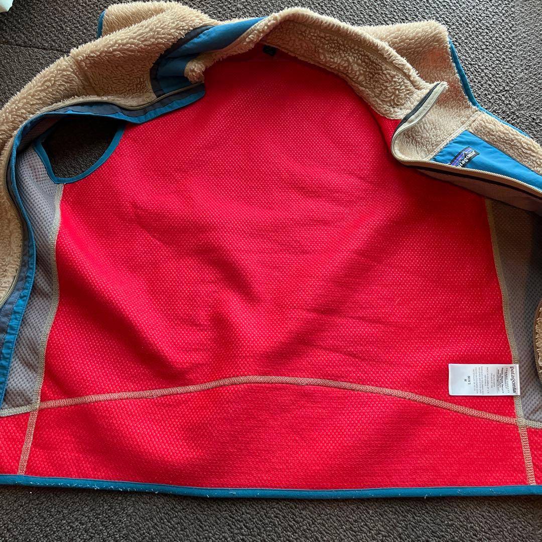★レアカラー！美品★patagonia レトロX ベスト M★ベージュ/ブルー