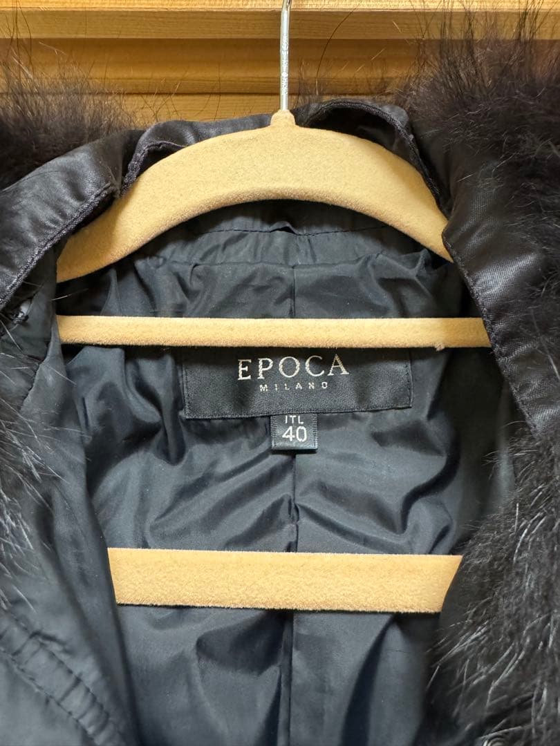 EPOCA ダウンコート　羊毛ファー付き