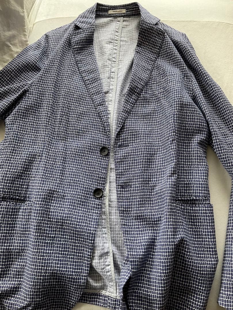 ARMANI COLLEZIONI チェック柄 テーラードジャケット50 L