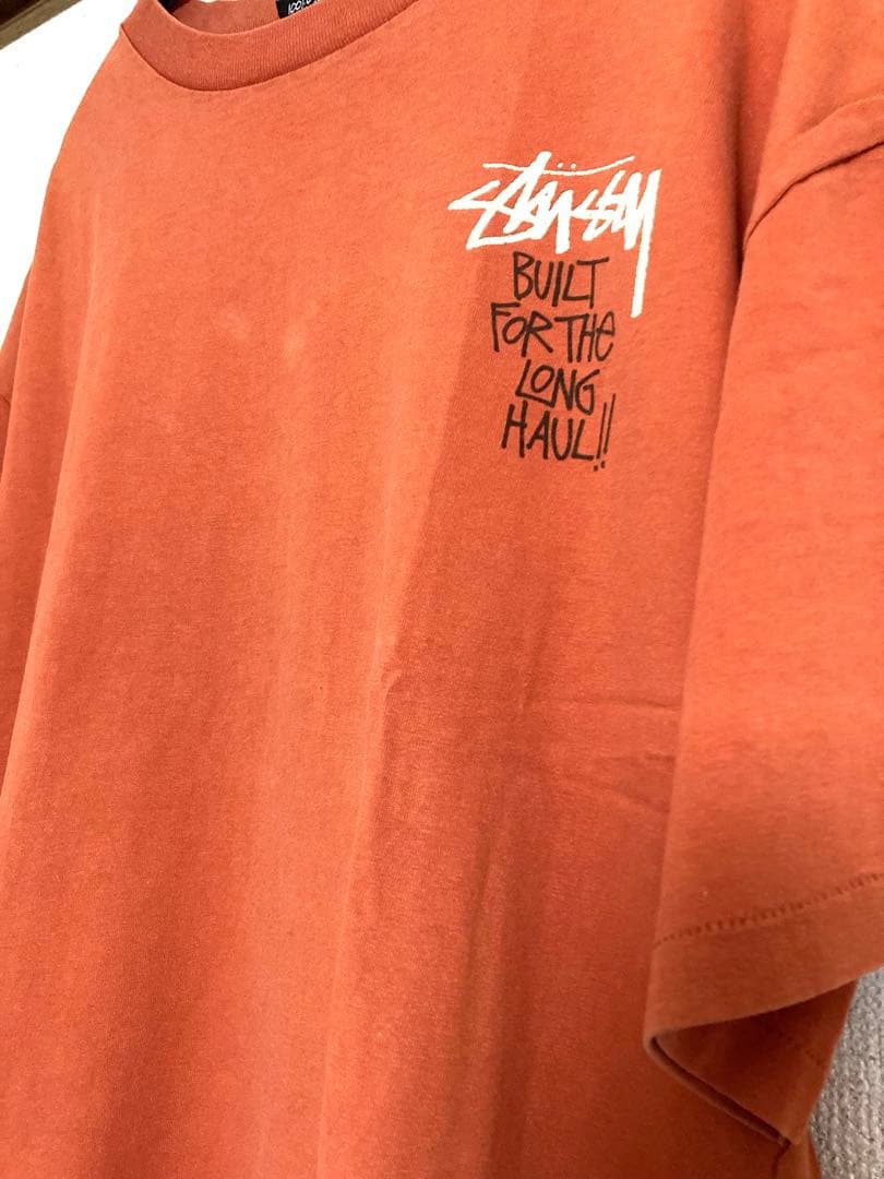 old stussy 黒タグ　80's 希少ハーレー　Tシャツ