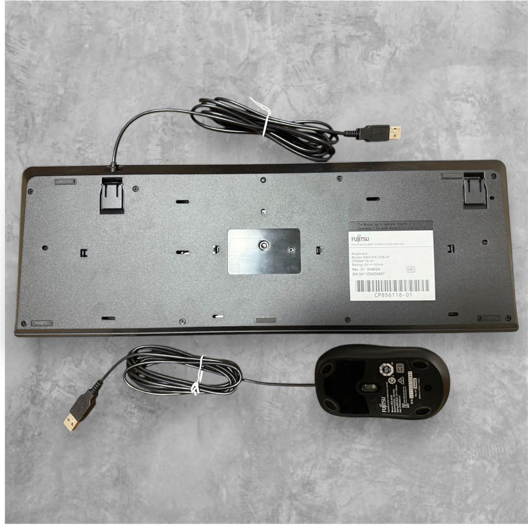 【新品未使用】FUJITSU 純正 有線キーボード マウスセット KB410K