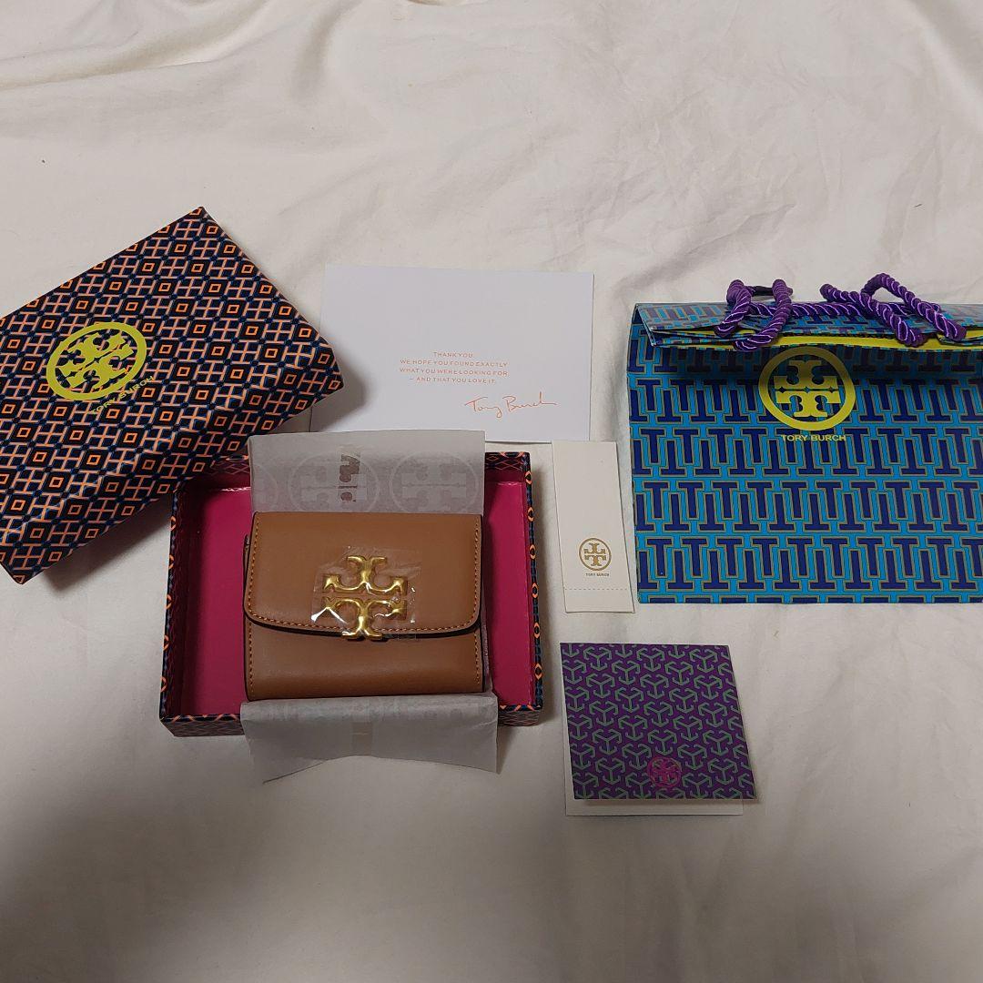 TORY BURCH❕トリーバーチ 三つ折り 財布 エレノア ブラウン ギフト