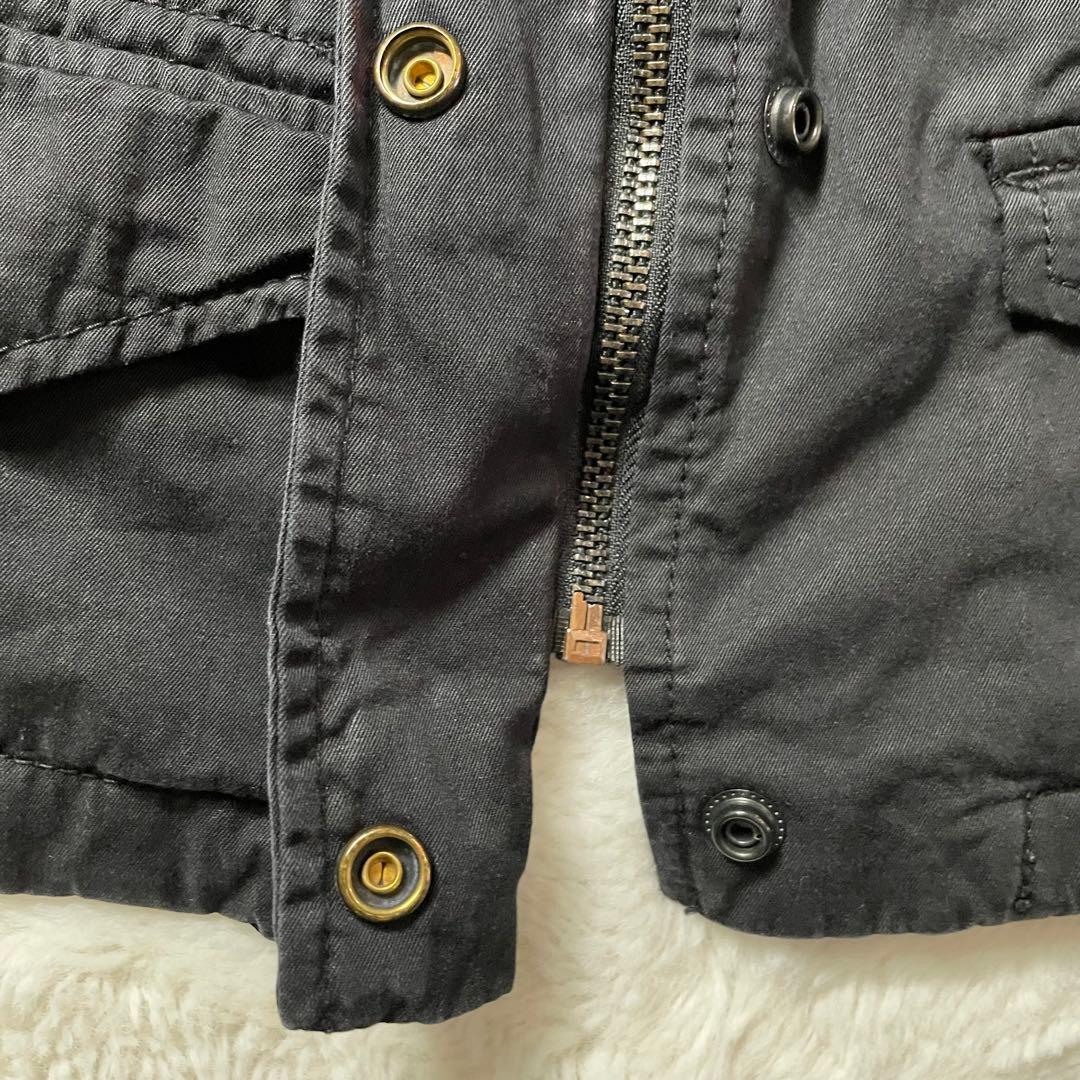 DIESEL ♡ 美品 ビーズ装飾 ミリタリージャケット ブラック（実寸M相当）