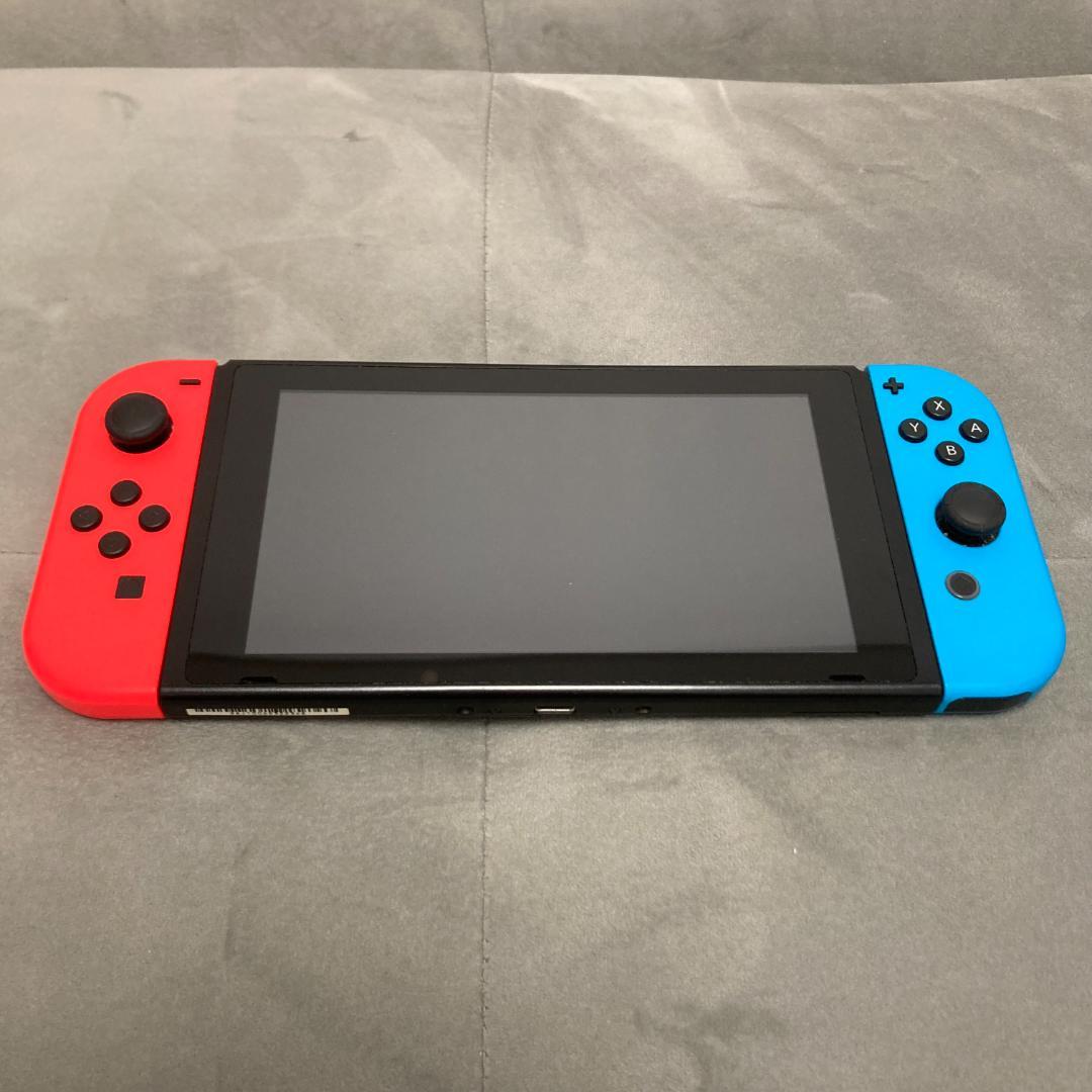 【美品】Nintendo Switch ネオンレッド・ネオンブルー【ケース付き】