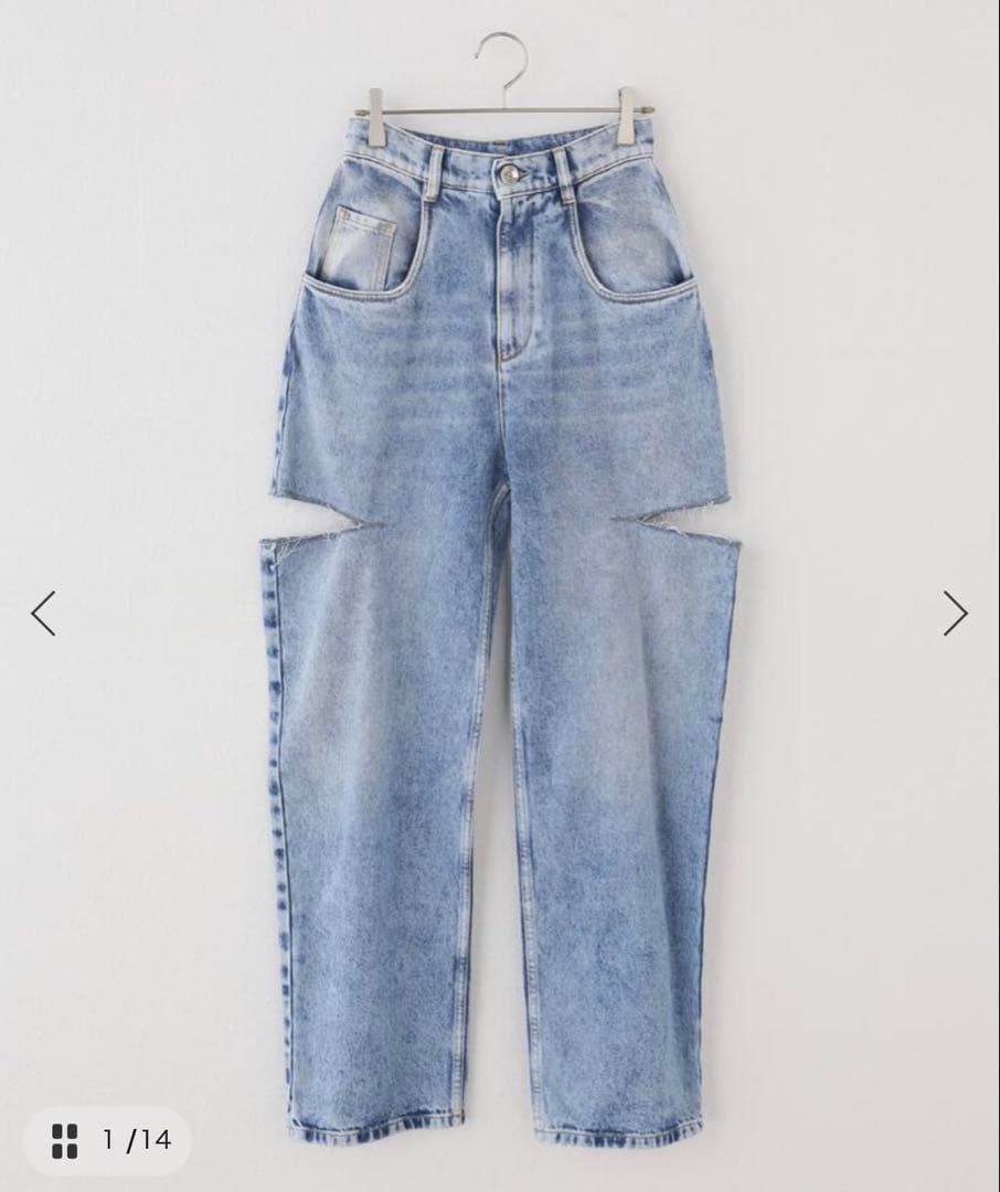 MaisonMargiela 5POCKEカットアウトデニム 36 裾カットなし