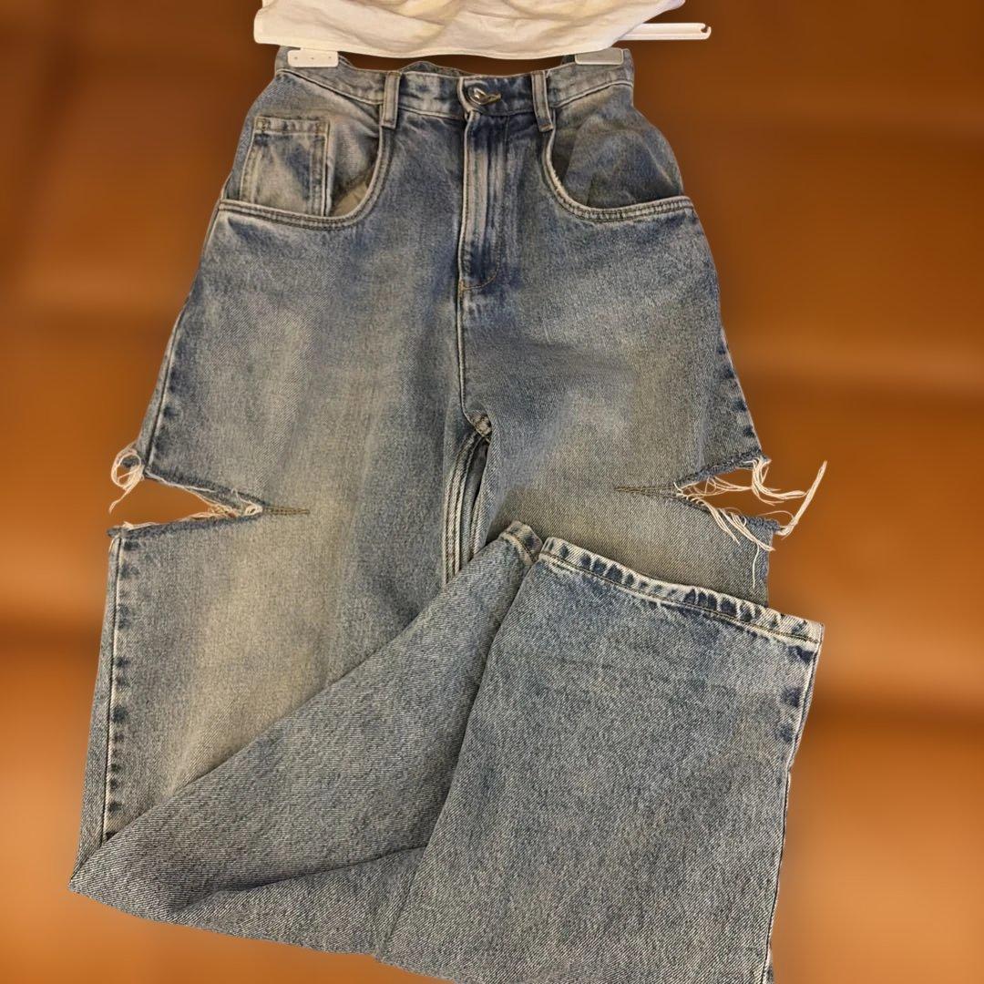 MaisonMargiela 5POCKEカットアウトデニム 36 裾カットなし