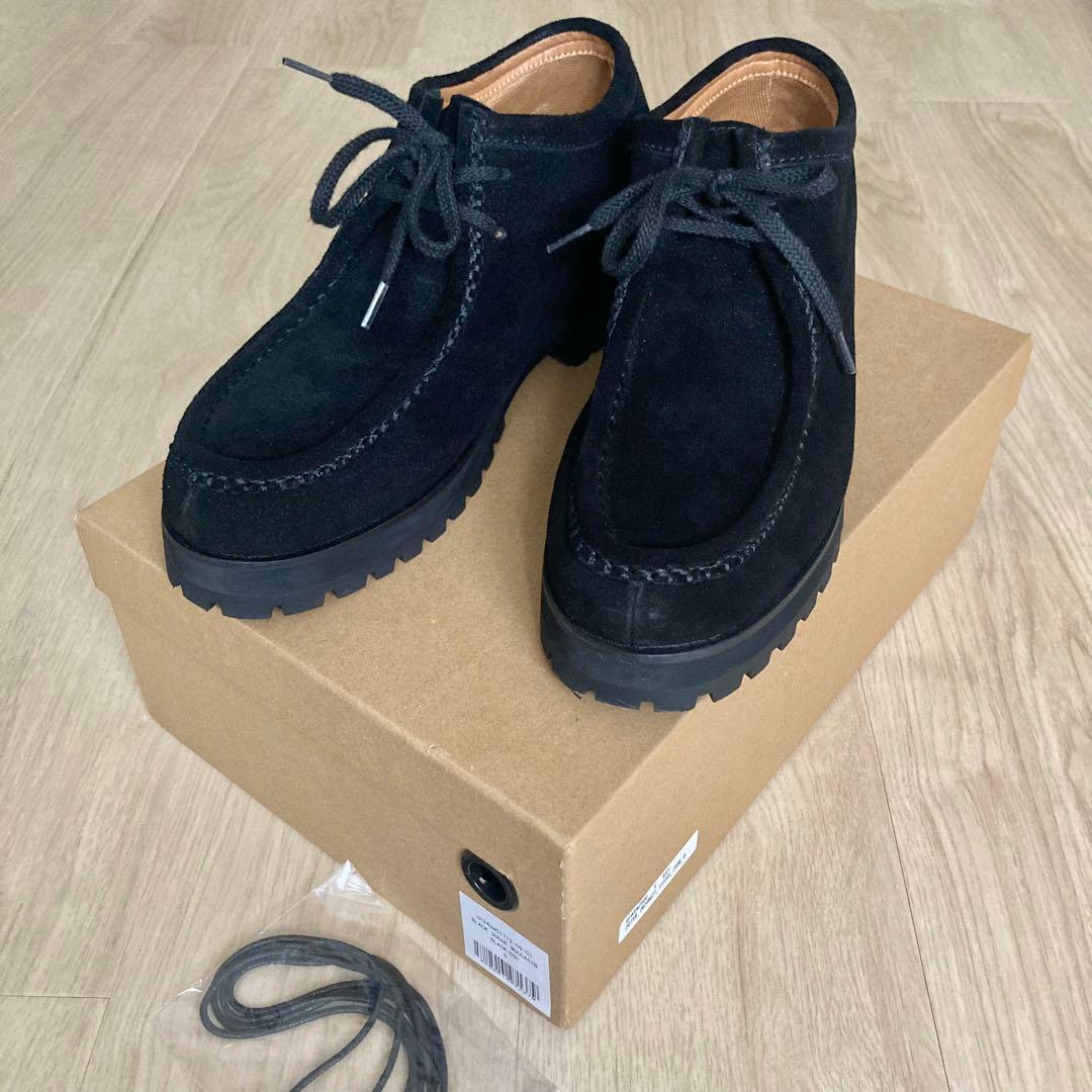 【極美品・希少】shiun BLACK SUEDE MOCCASINモカシン