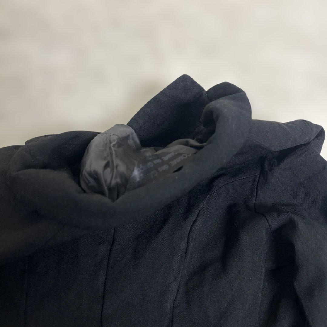 COMME des GARCONS ポリ　伸縮　変形　テーラード　黒　Mサイズ