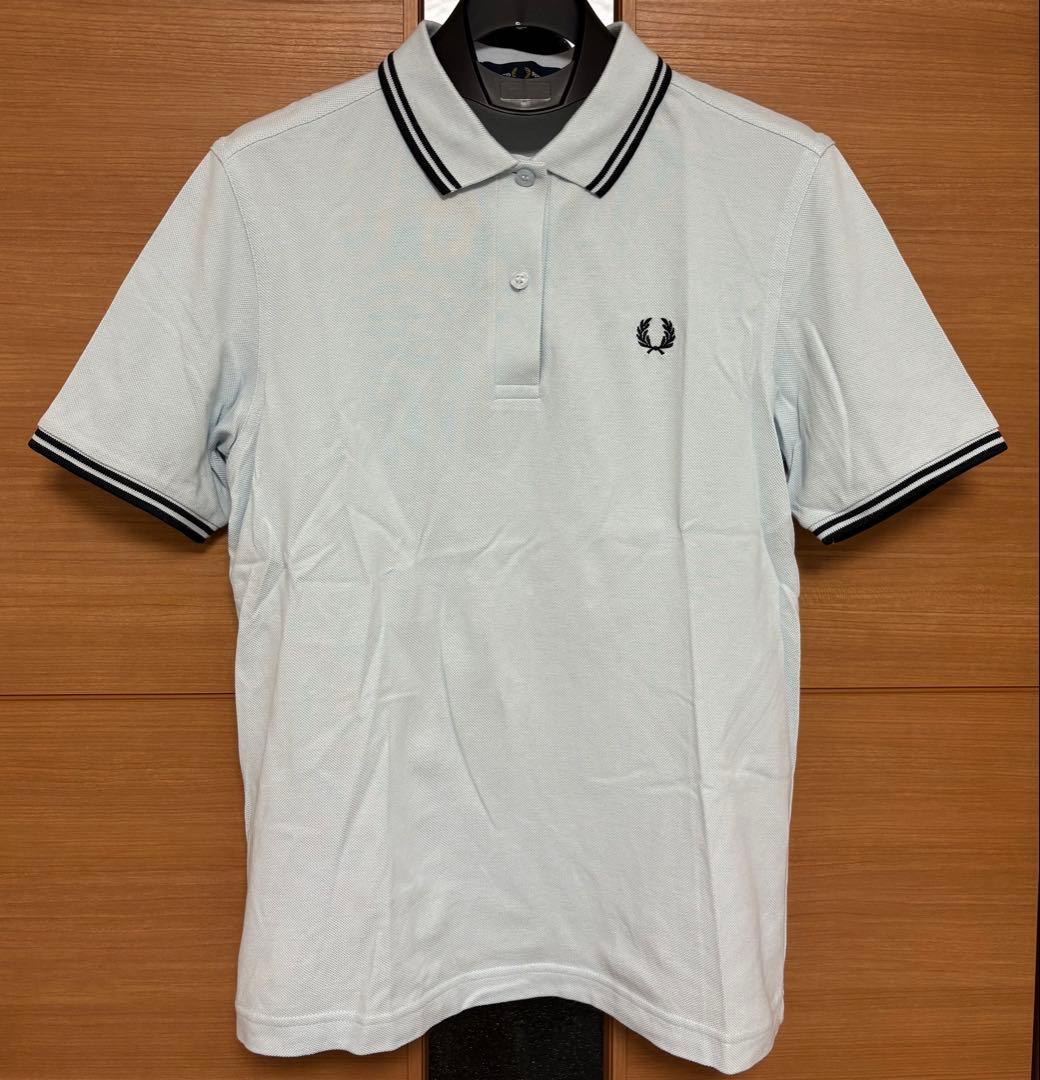 FRED PERRY ポロシャツ 半袖 アイスブルー