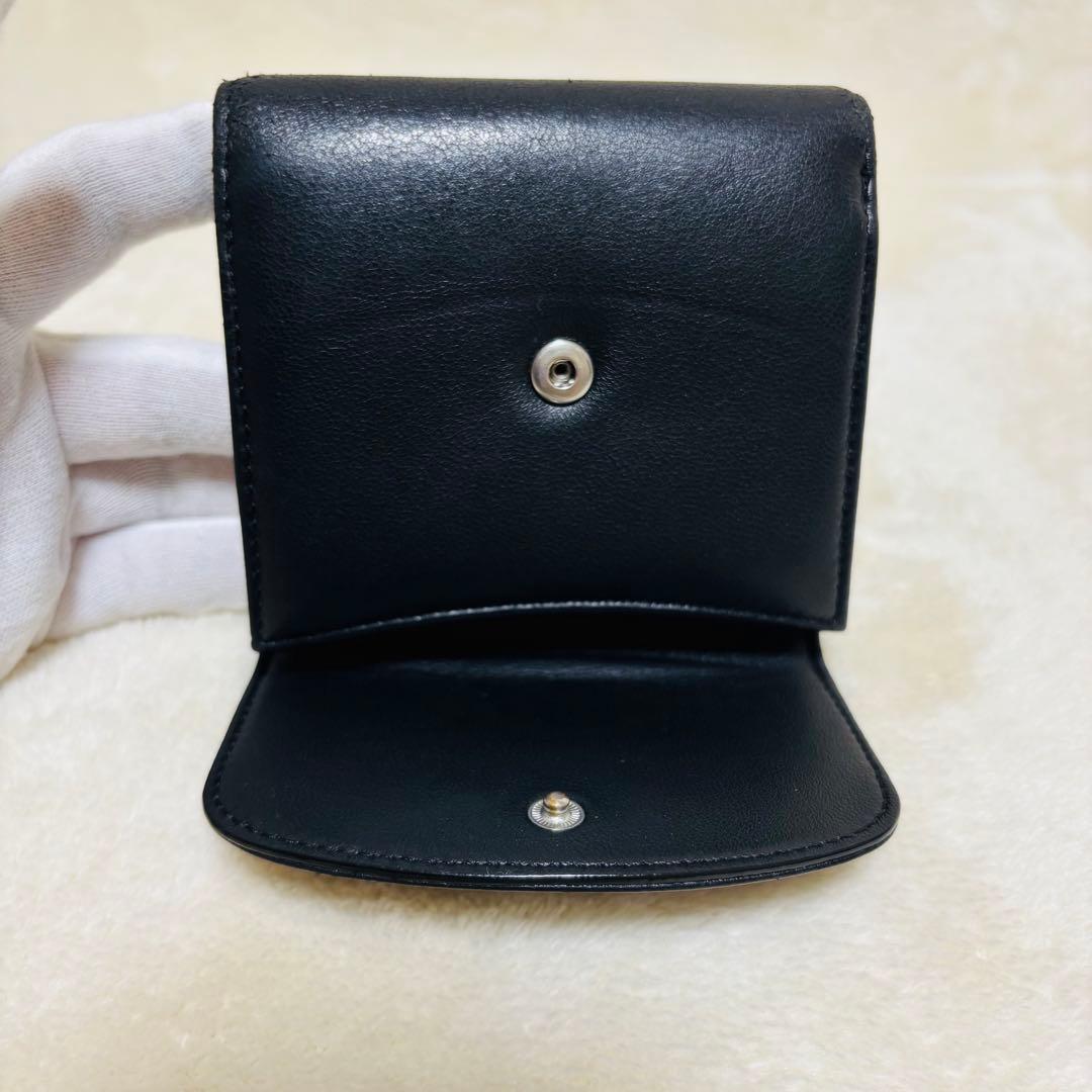 VivienneWestwood オーブ 二つ折り財布 黒 レザー パスケース付