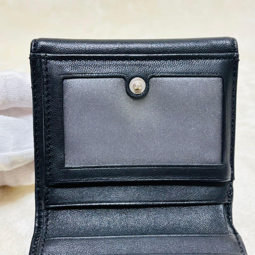 VivienneWestwood オーブ 二つ折り財布 黒 レザー パスケース付