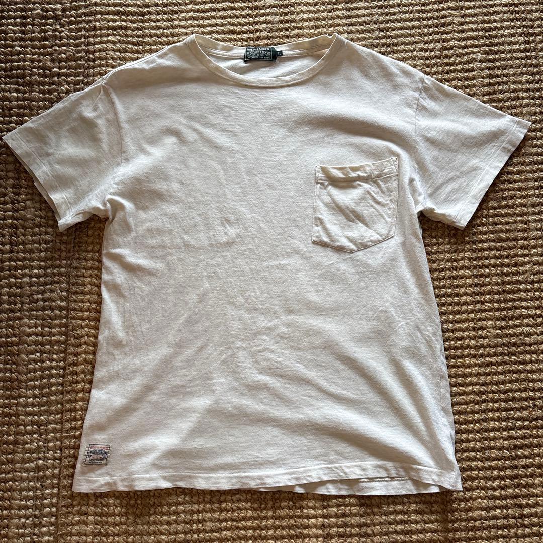ラ*ネ様 Ralph Lauren Country オフホワイト Tシャツ Lサ