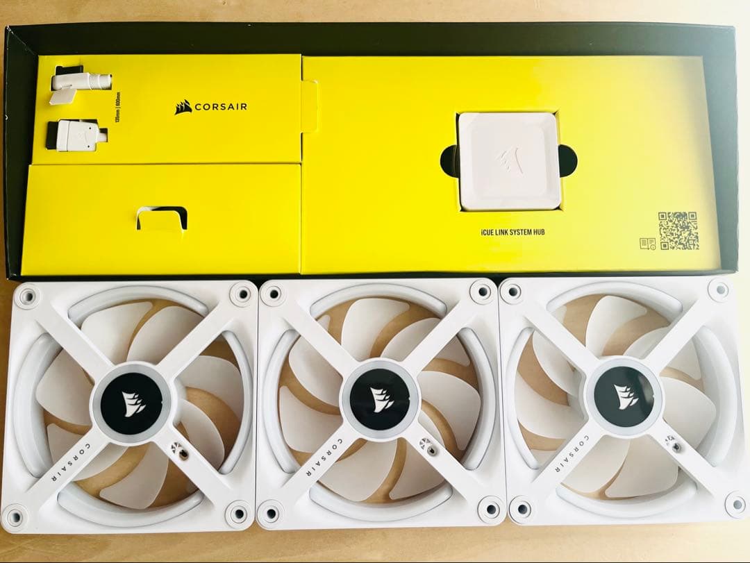 Corsair QX120 RGB ファン 3個セット ホワイト