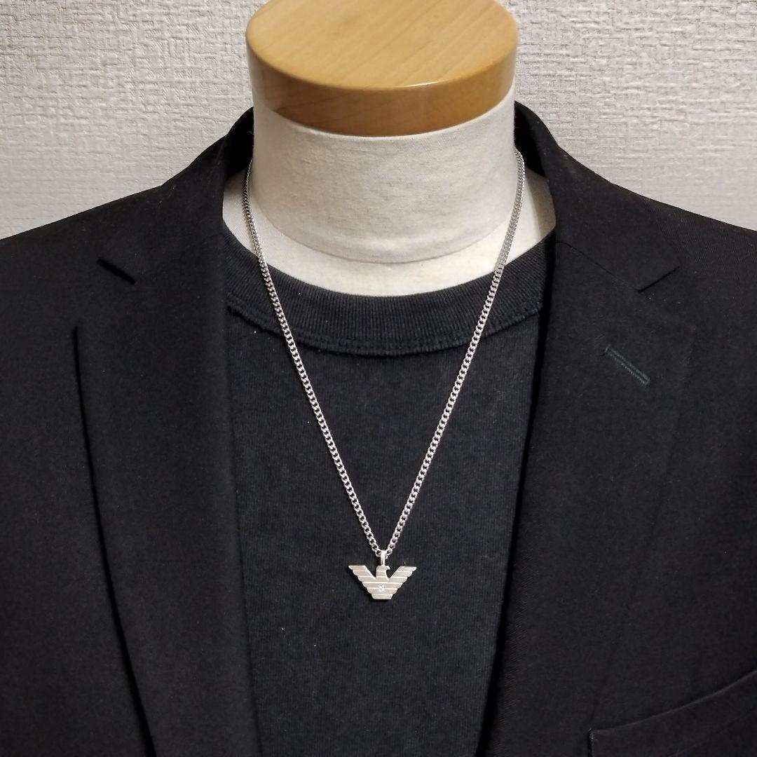 エンポリオアルマーニ イーグル ネックレス トップ シルバー925