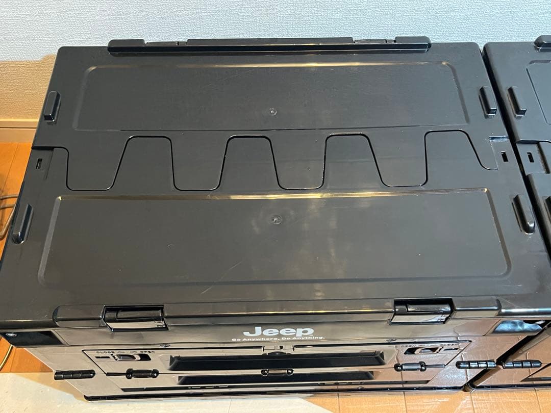 Jeep フォールディングコンテナ50 折りたたみ（窓付き）　2個セット