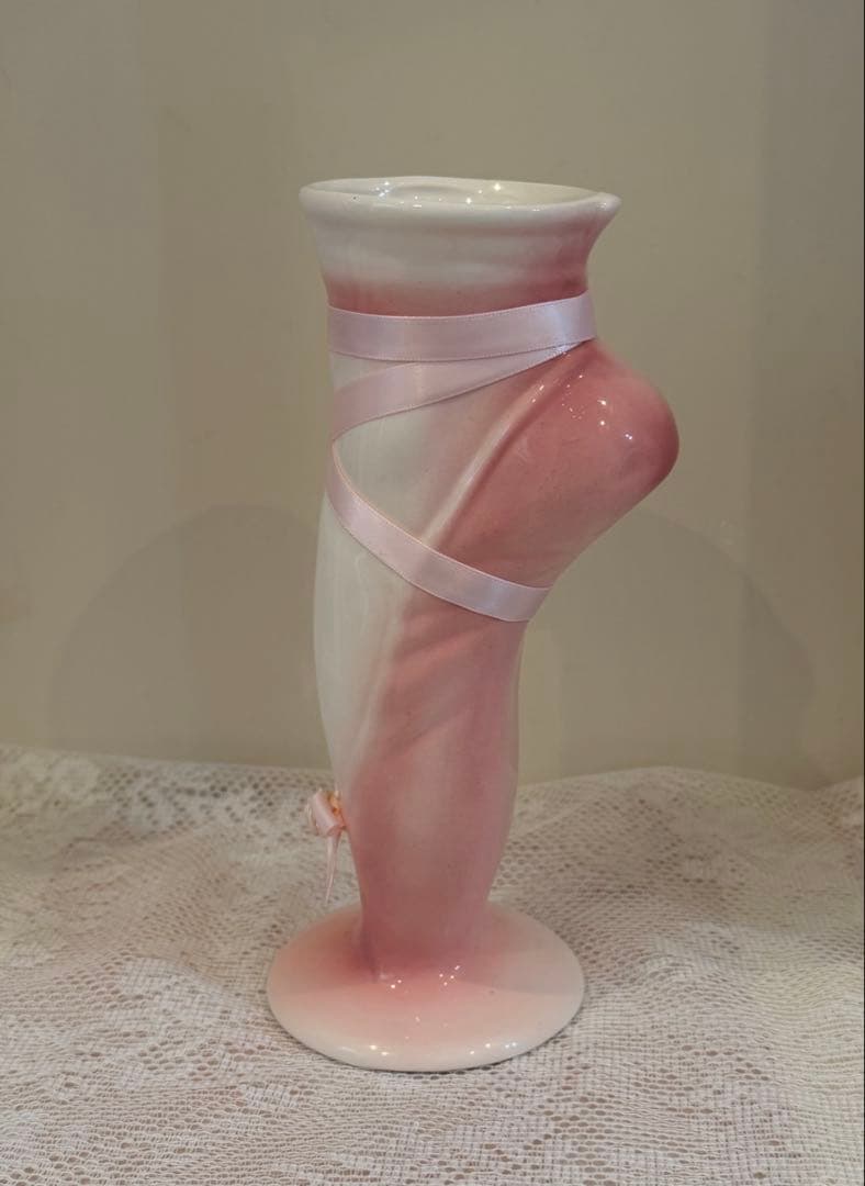 希少 バレエ トゥシューズ 花瓶 ロココ 姫系