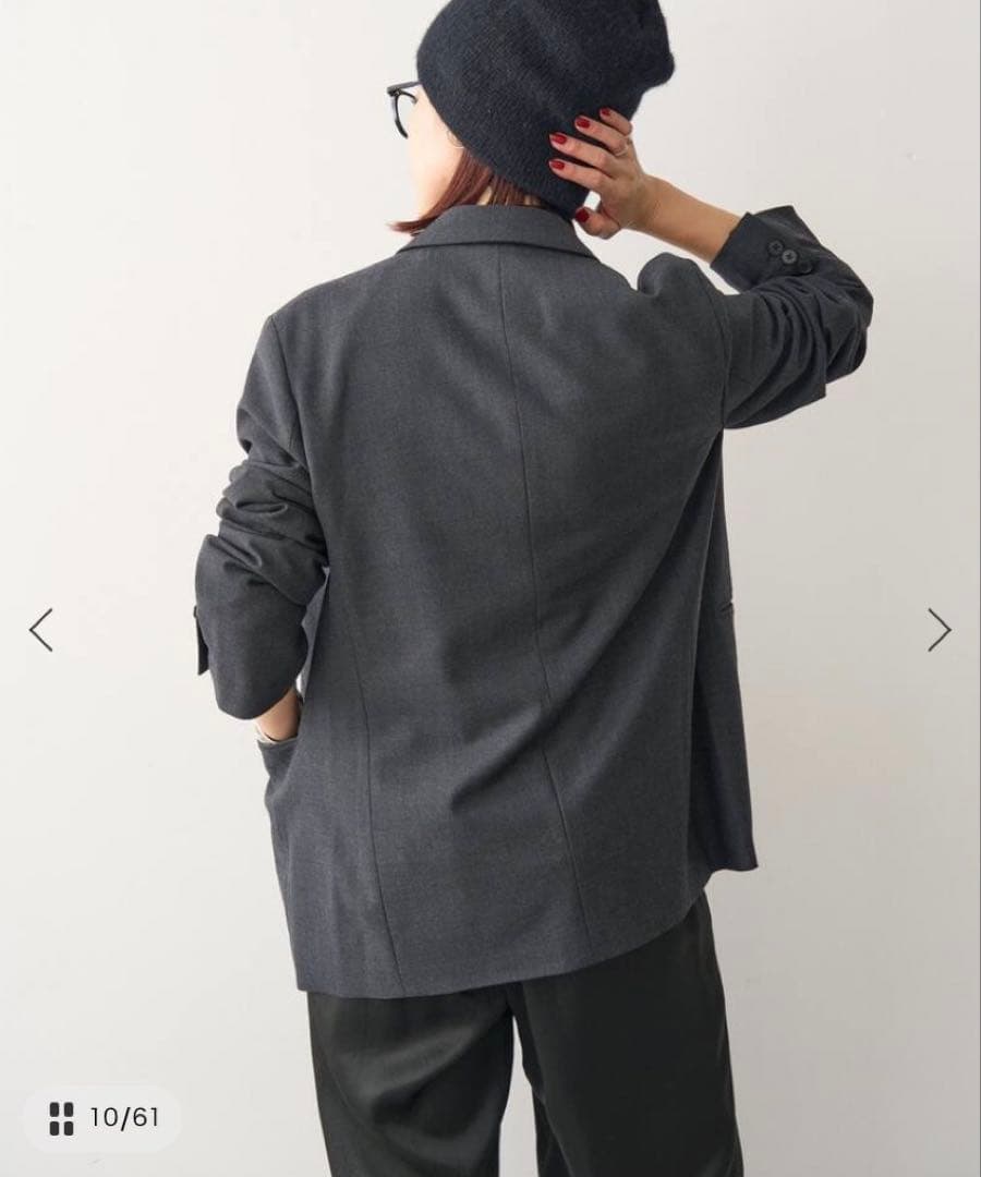 2024年モデル　Spick & Spanウールブレンドダブルブレストジャケット