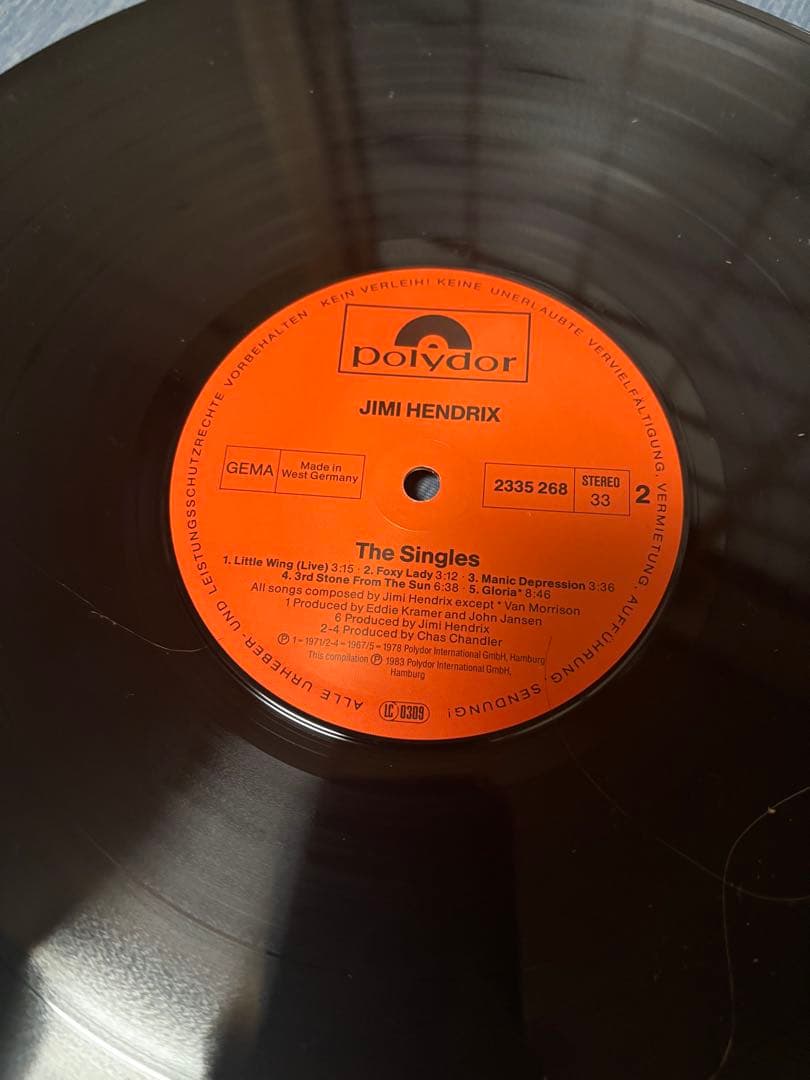 洋楽 Jimi Hendrix The Singles Album