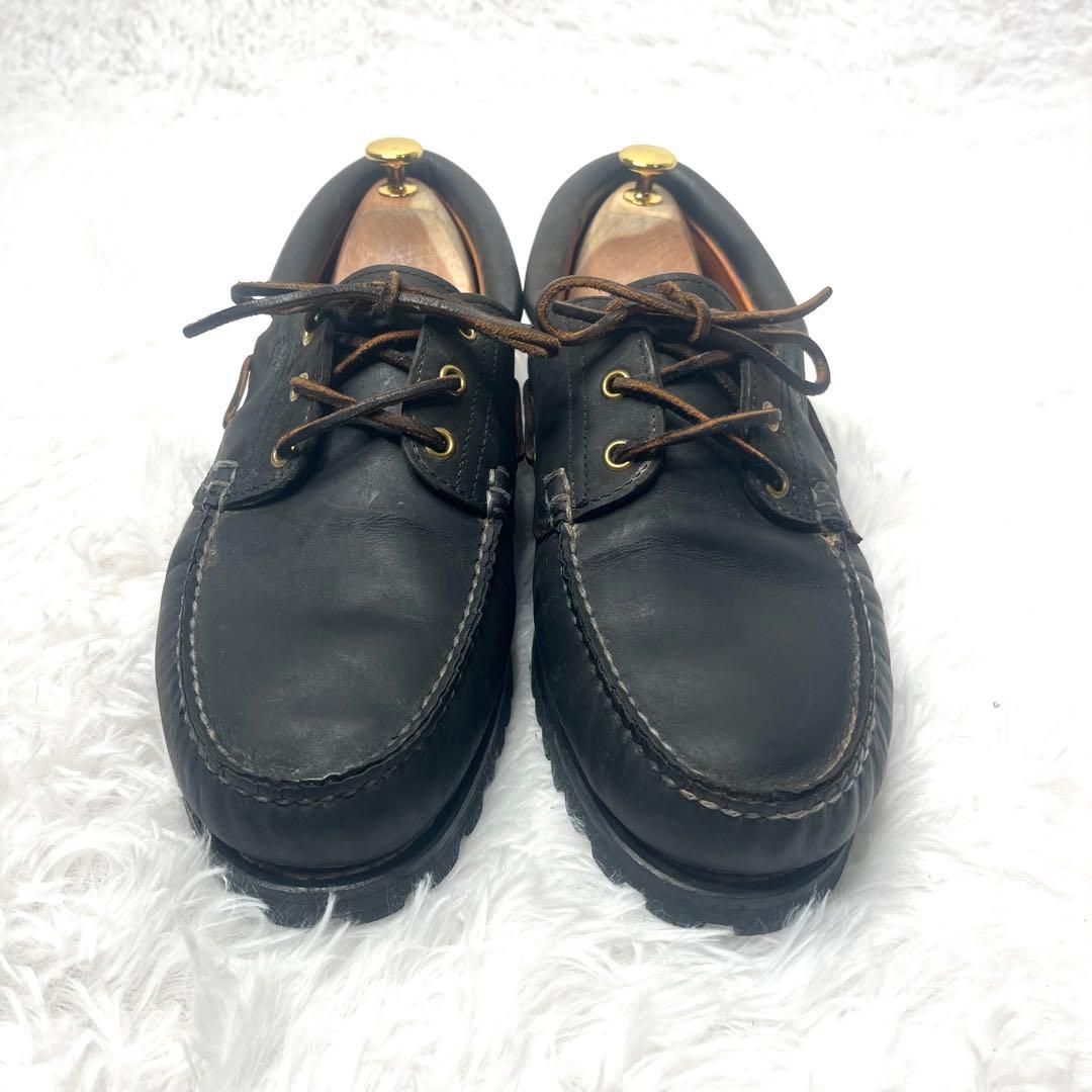 【美品】 ティンバーランド スリーアイ 29.5cm ブラック デッキシューズ