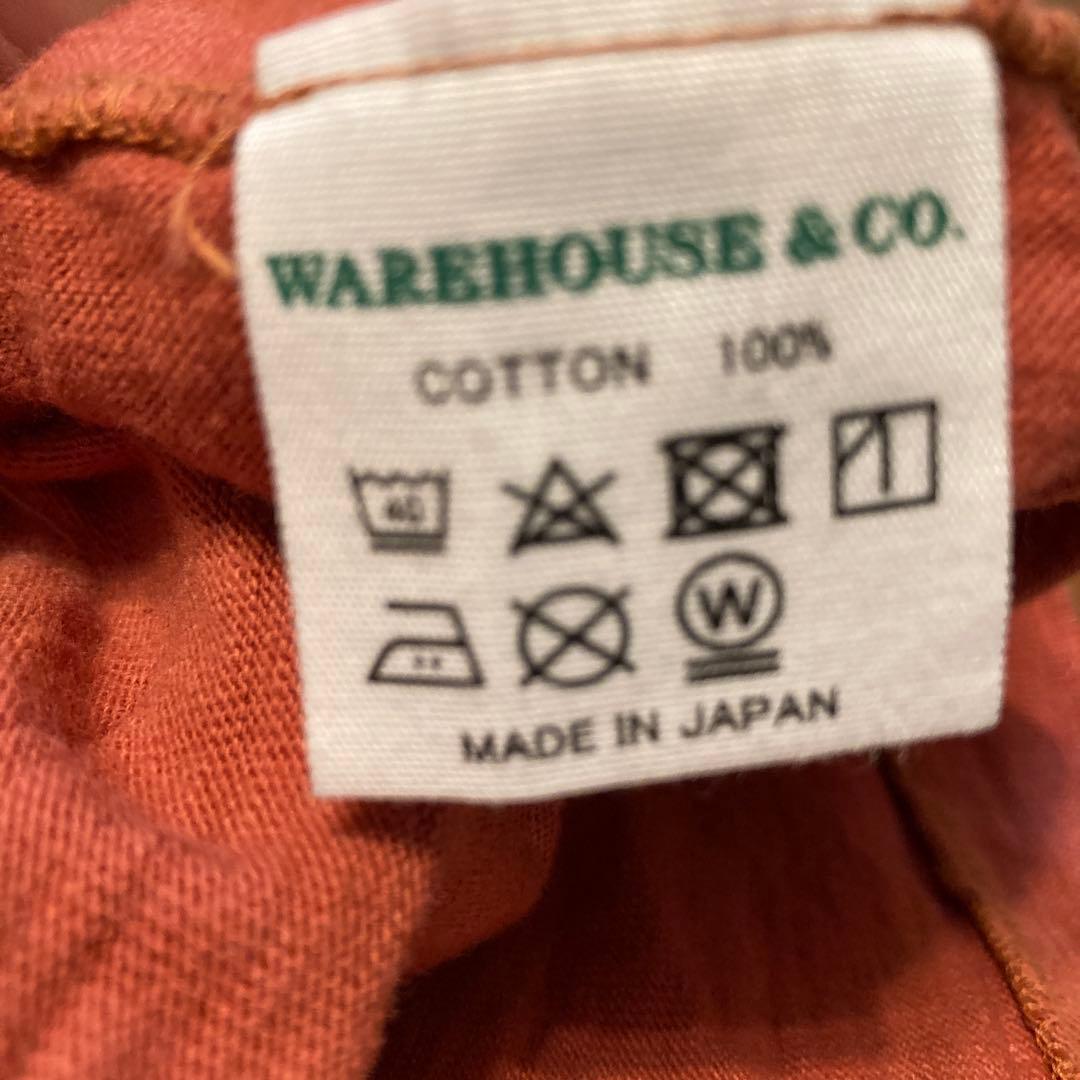 ウエアハウス　Tシャツ サーモン　サイズXL スカル人気柄　美品