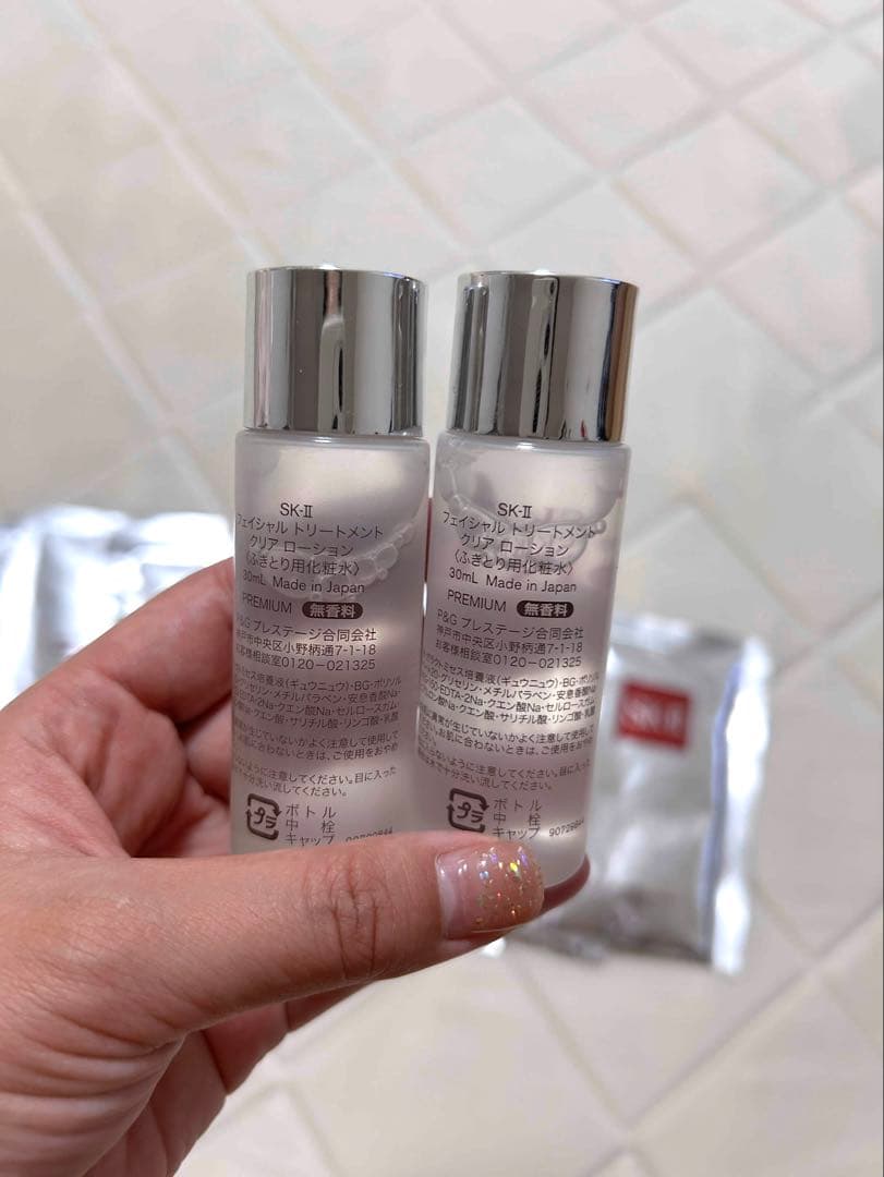 SK-II フェイスマスク8枚　拭き取り用化粧水30ml 2本セット