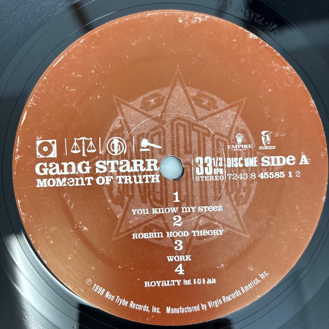 GANG STARR MOMENT OFTRUTH ＬＰ３枚組 US