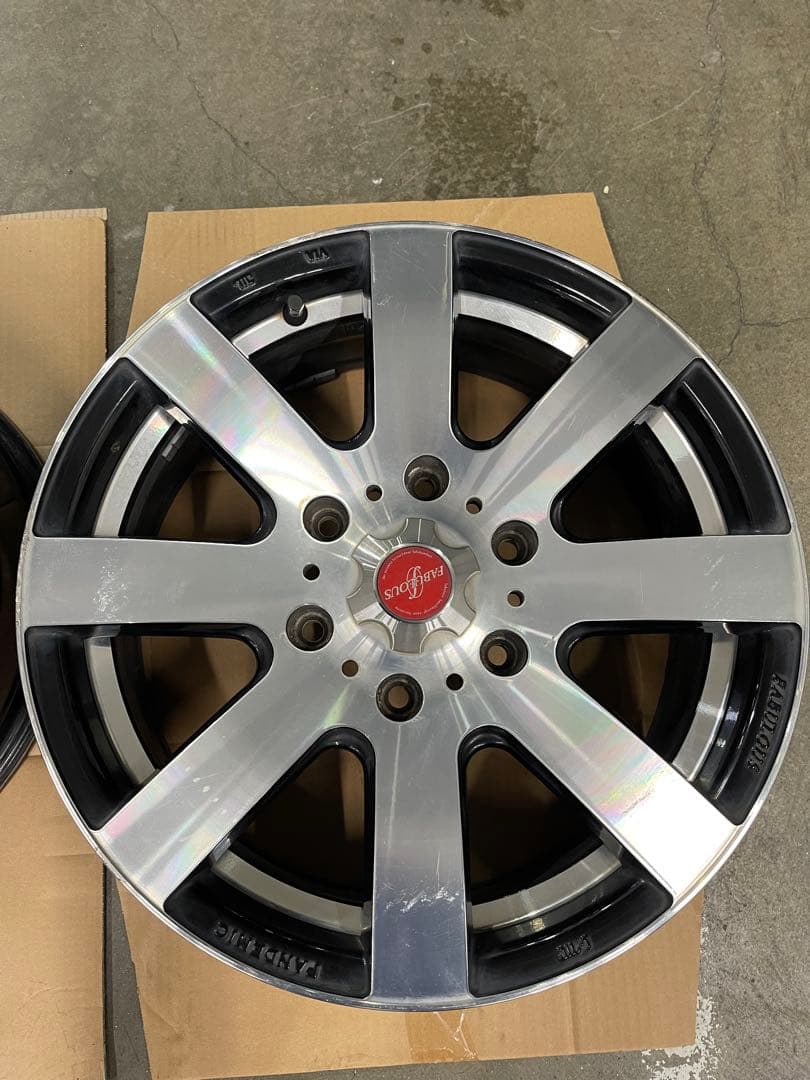 FABLOUS 17インチ アルミホイール 6.5J ハイエース装着2本セット①