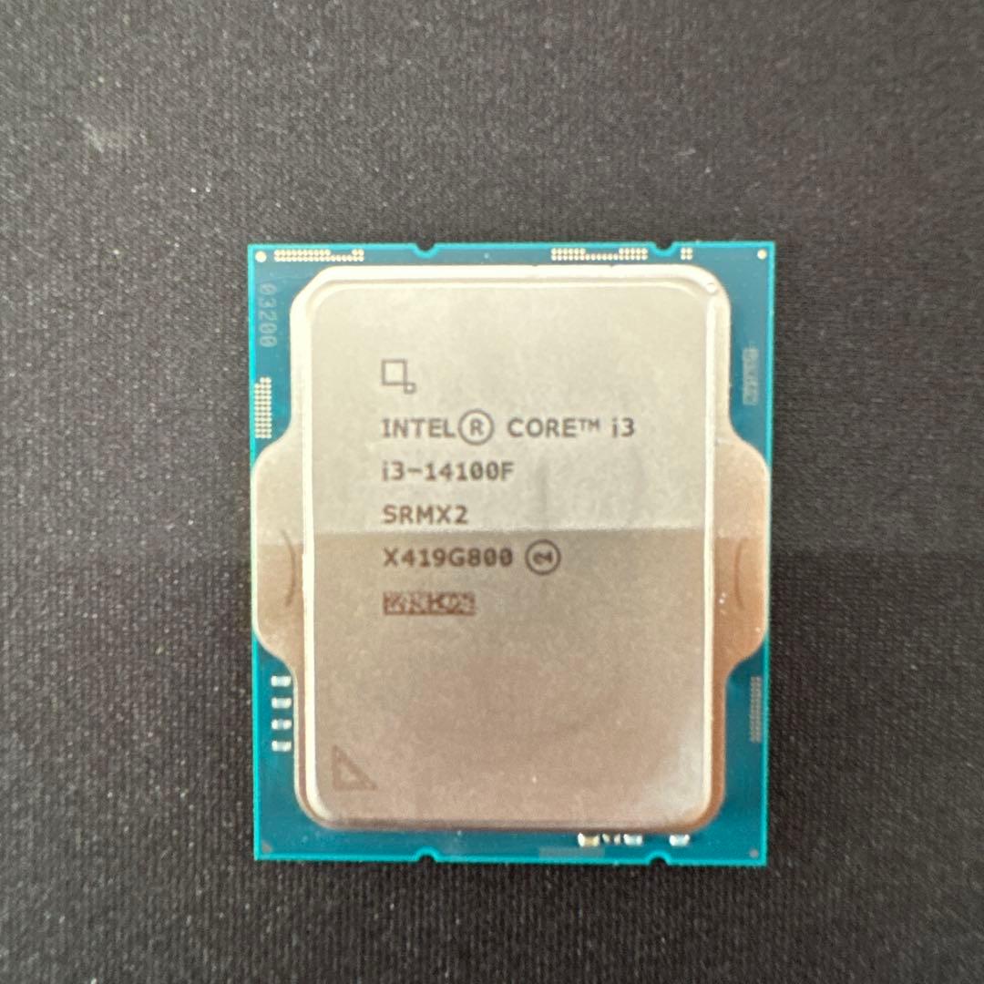 Intel Core i3-14100F 動作確認済み CPU