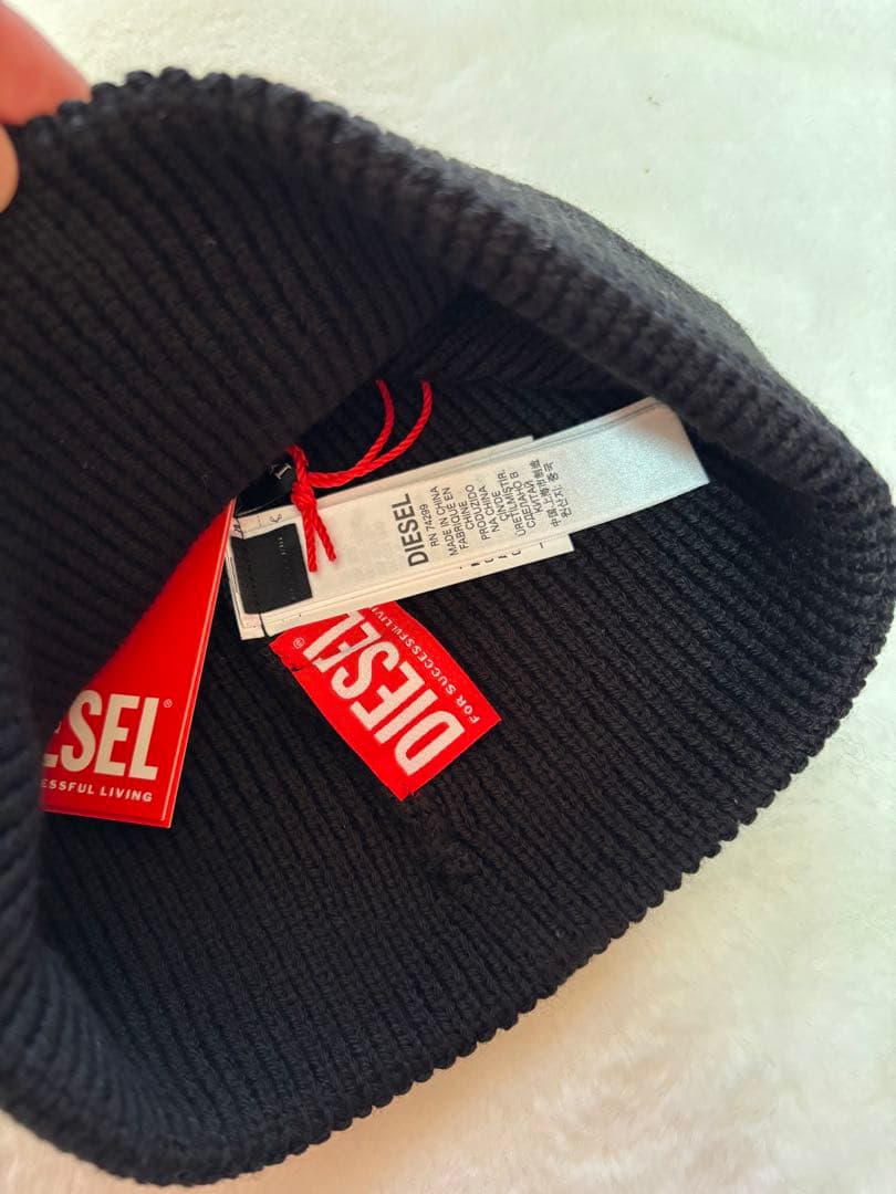 DIESEL ブラック ビーニー
