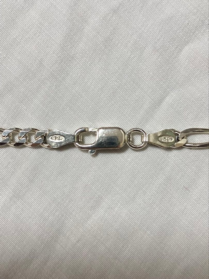 新品 未使用 シルバー925 チェーンネックレス イタリア製 50㎝ 11g