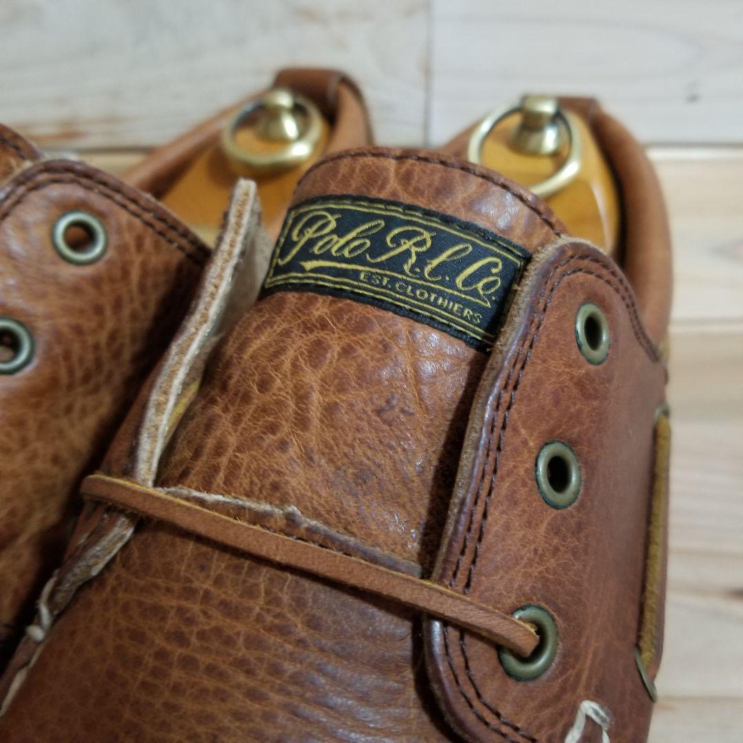 極美品　POLO RALPH LAUREN レザーデッキシューズ モカシン 28