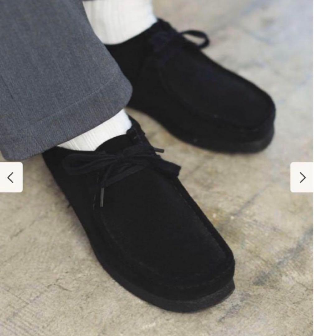 靴 clarks wallabee Black 27.5cm