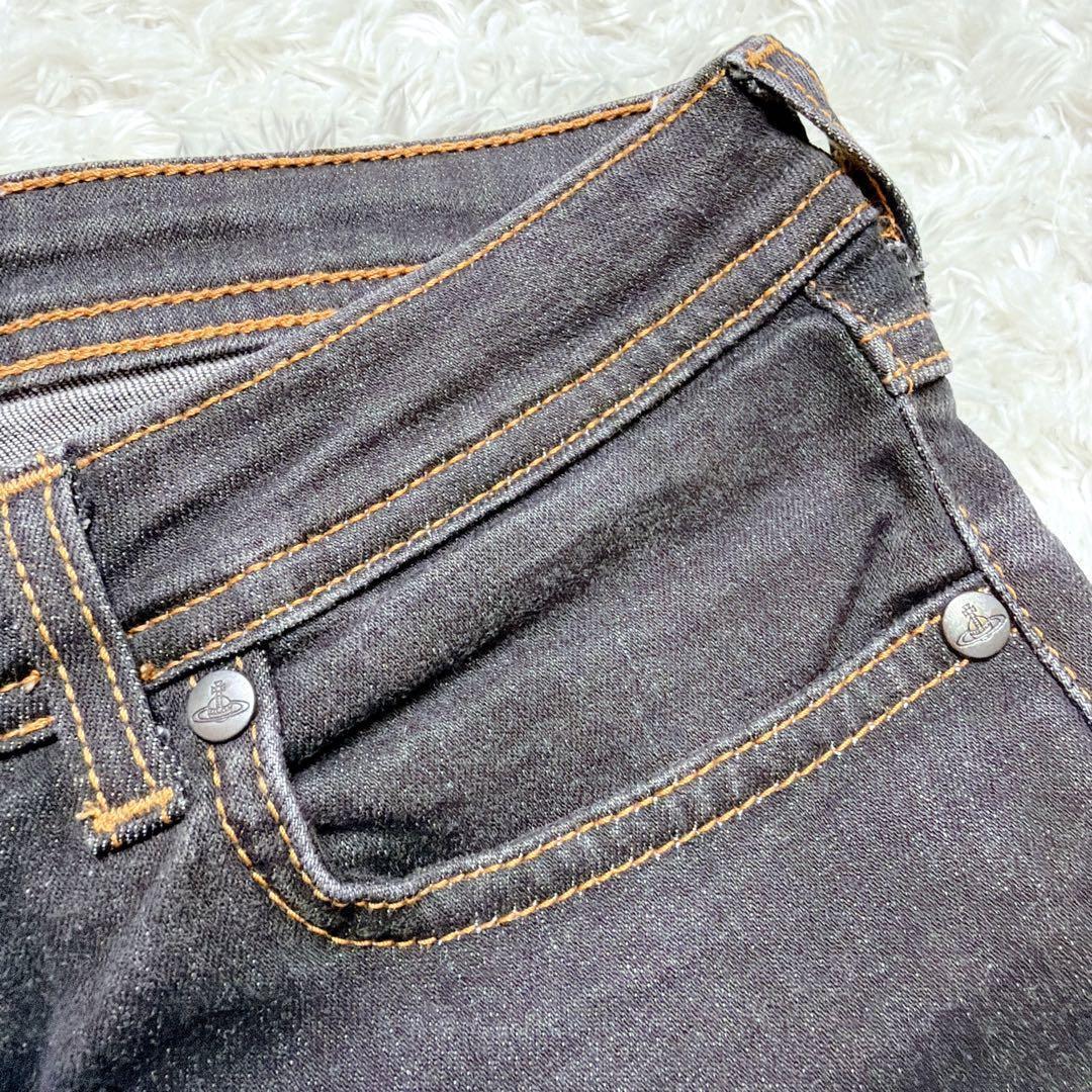 極美品 ヴィヴィアンウエストウッド Lee デニム ビッグオーブ 刺繍　コラボ