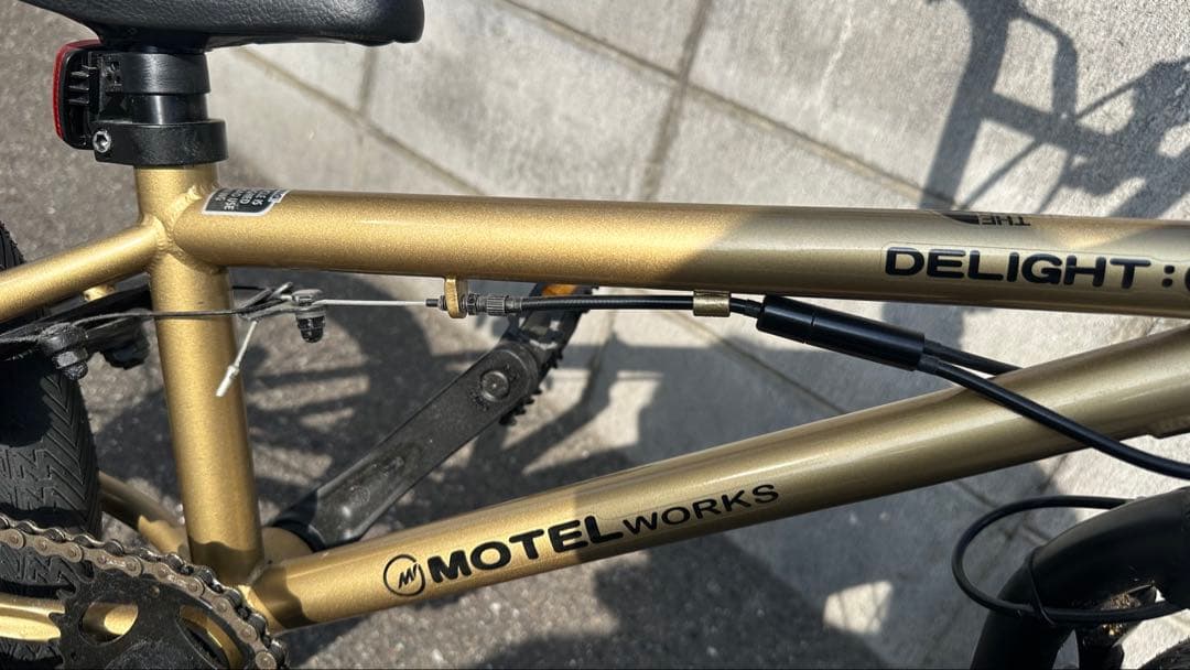 キッズ BMX自転車 子供 ゴールド 16インチ MOTEL WORKS 手渡し