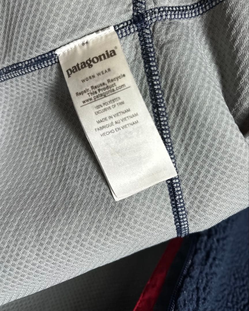 Patagonia レトロX ベスト L 23048 ネイビー 赤ポケット