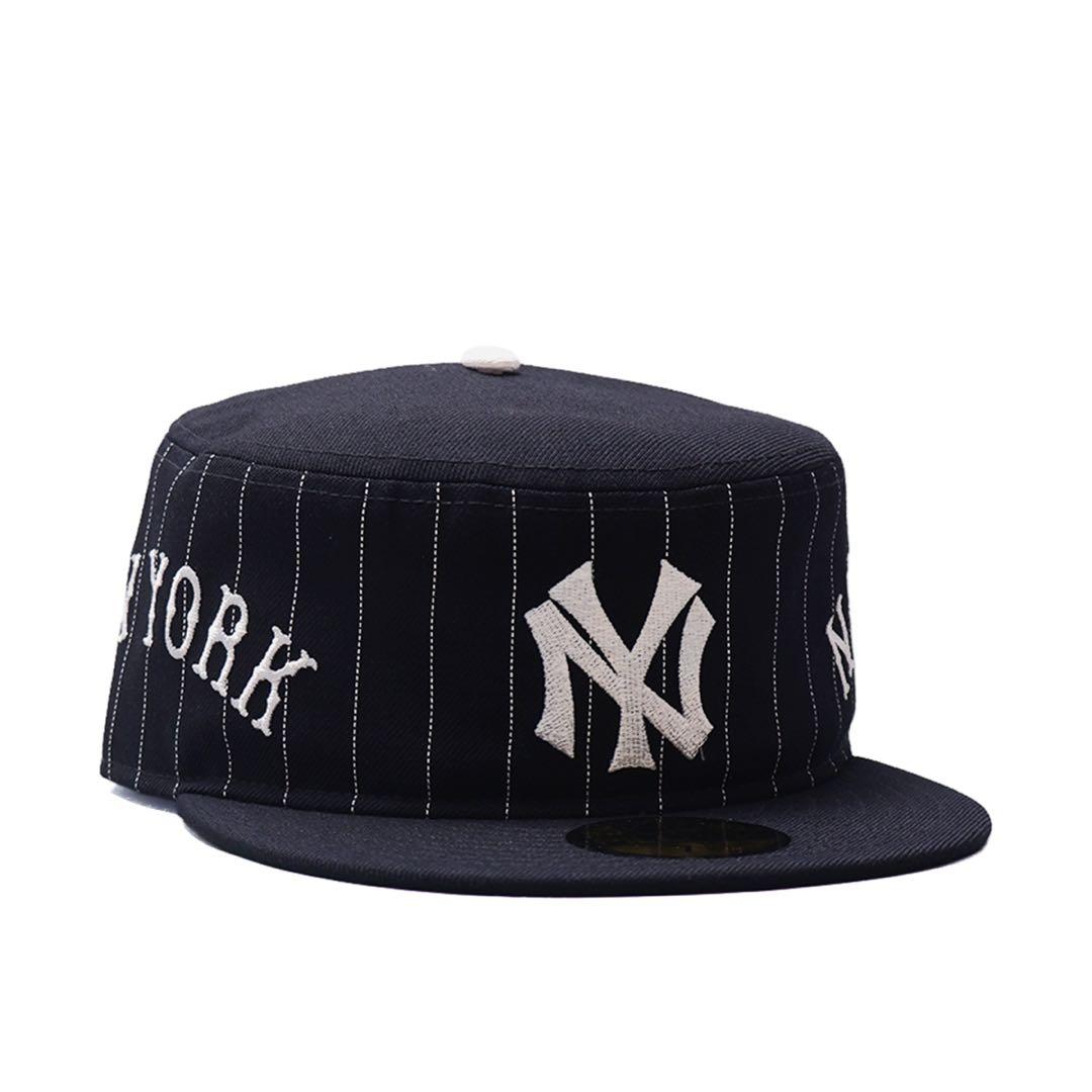 New Era PILLBOX 7 3/8 黒 ストライプ キャップ ニューエラ