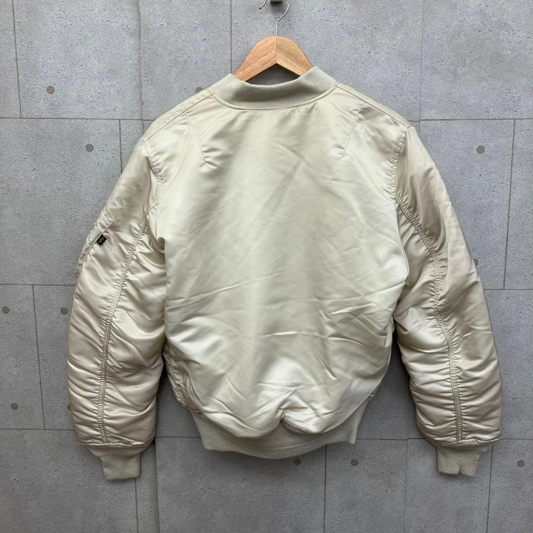 ALPHA INDUSTRIES フライトジャケット アイボリー リバーシブル