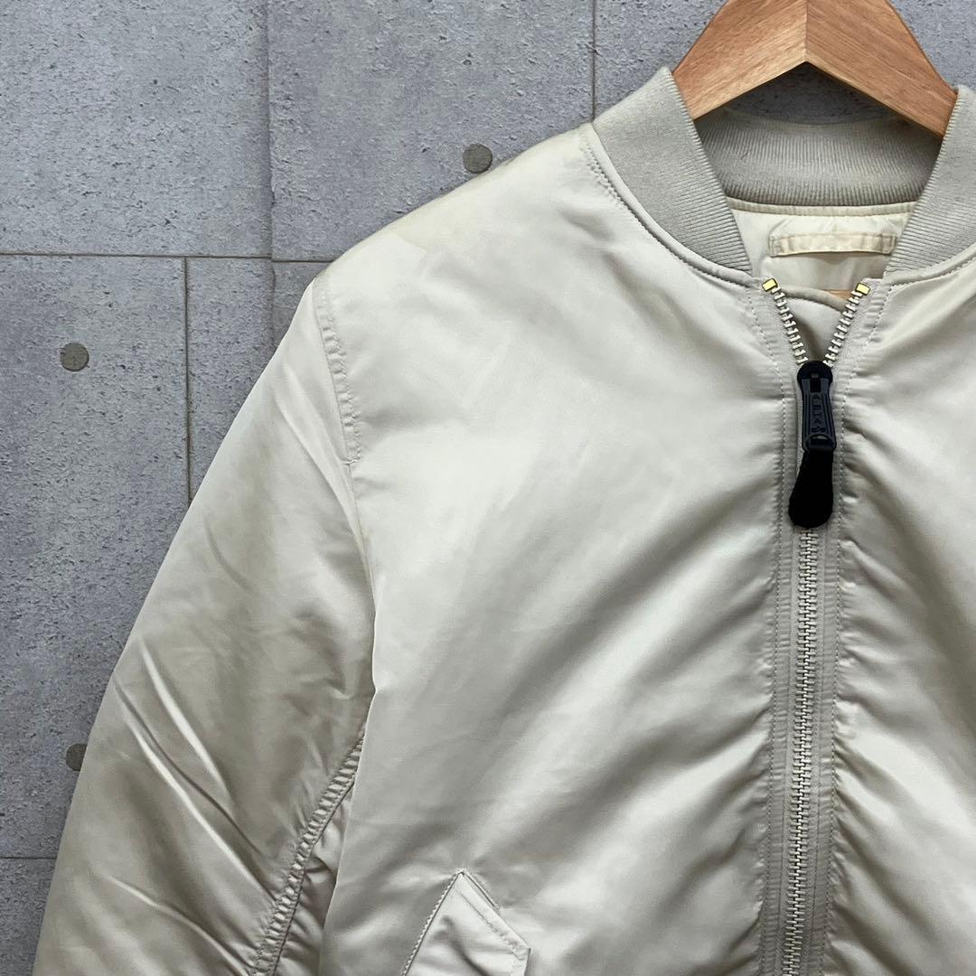 ALPHA INDUSTRIES フライトジャケット アイボリー リバーシブル