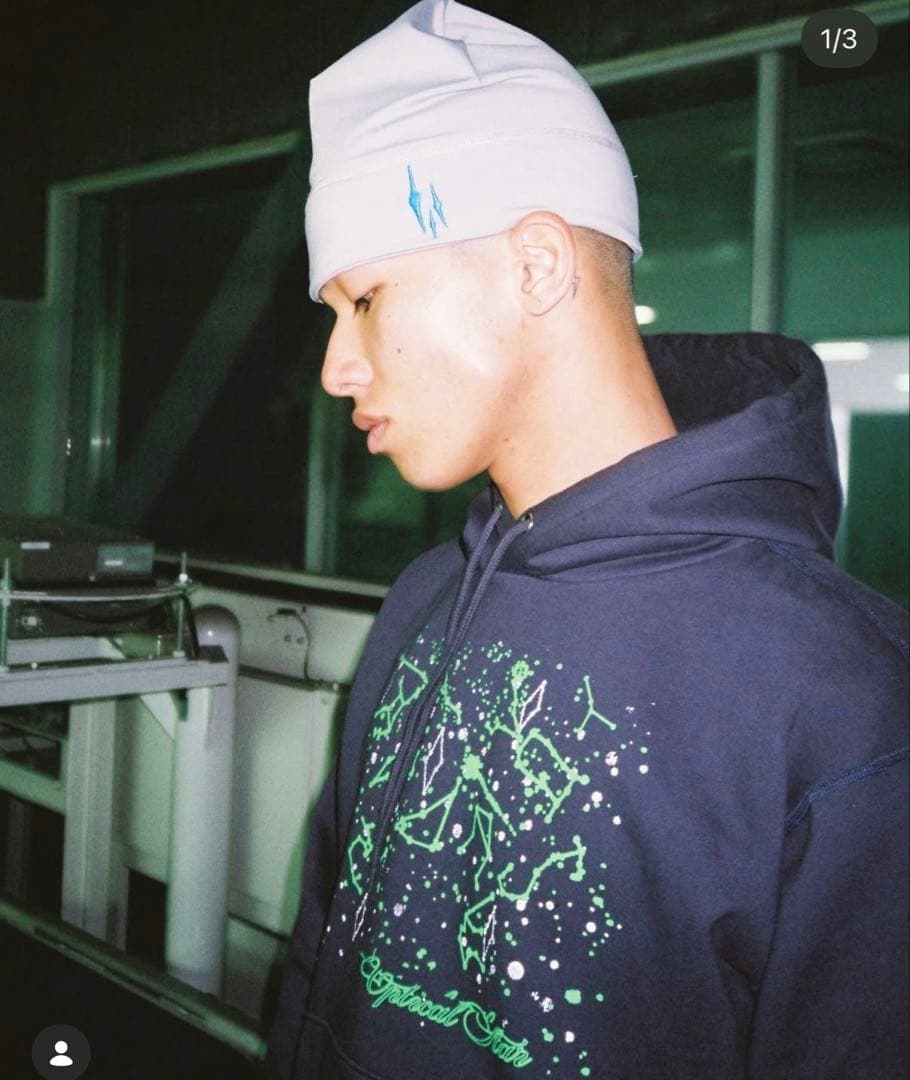 optical star Skullcap No.002 グレー
