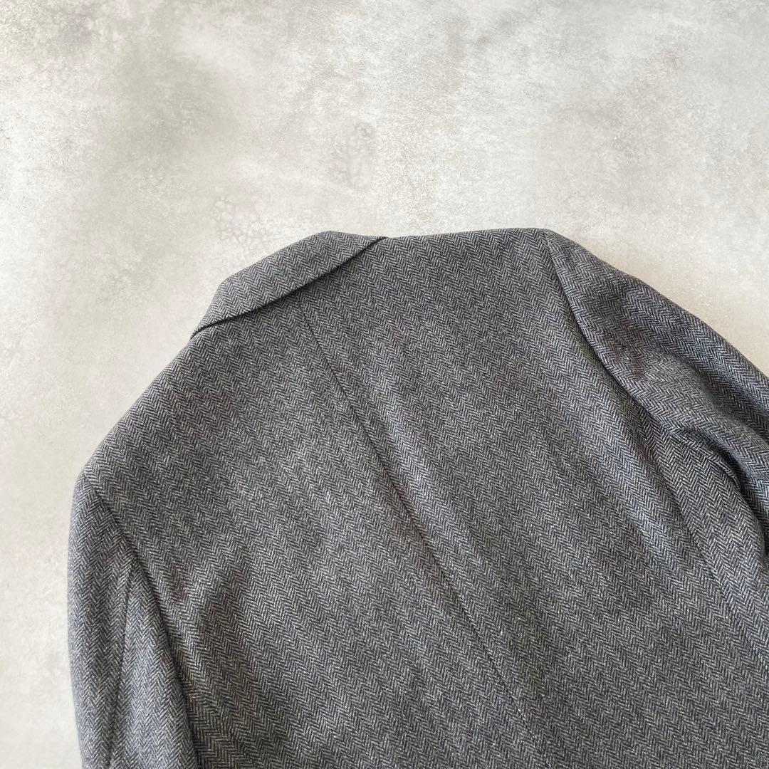 Brooks Brothers ヘリンボーン テーラードジャケット グレー 38