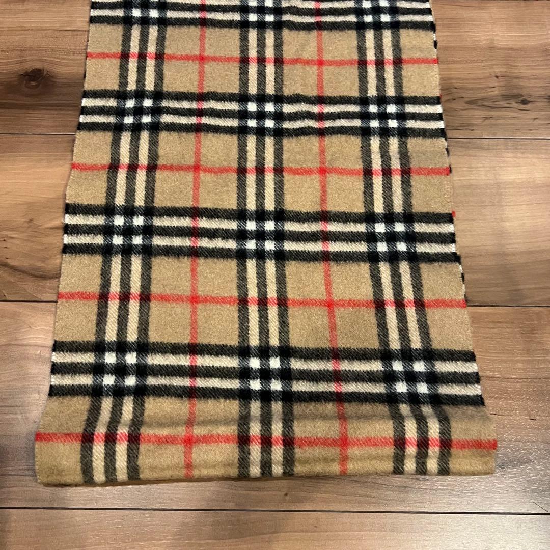 BURBERRY バーバリー　カシミア100%マフラー　チェック柄　長さ約138