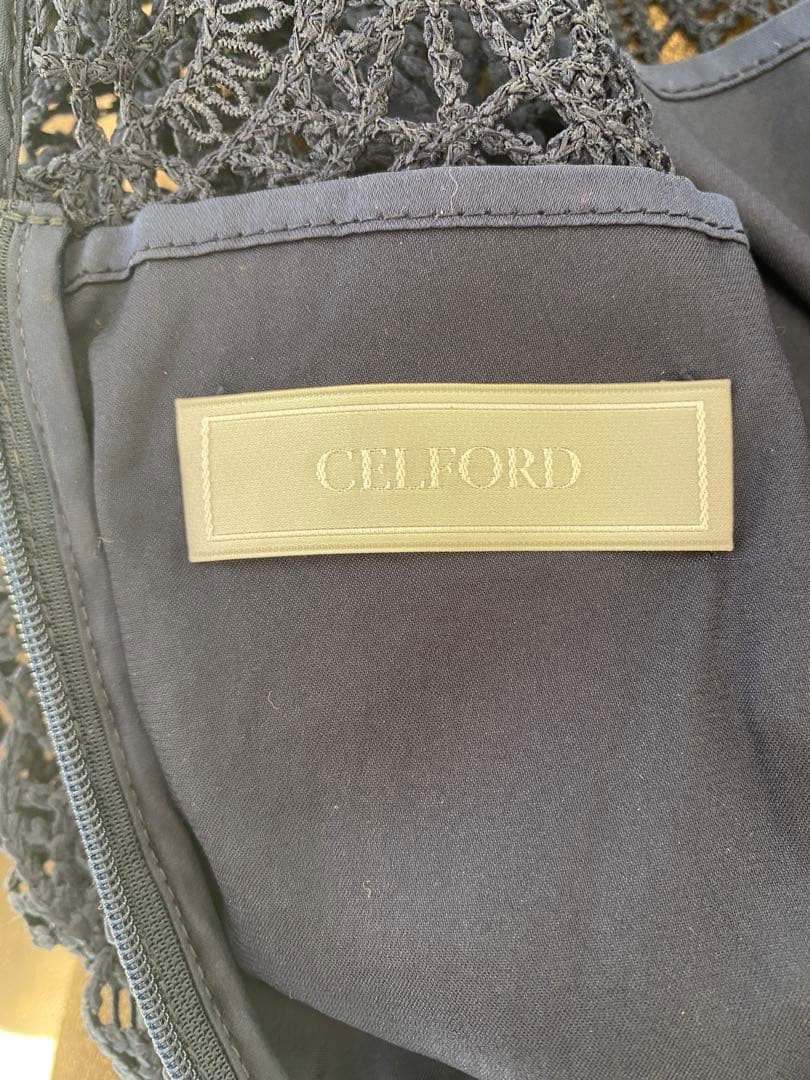 【めるめる】CELFORD ネイビー レース ワンピース