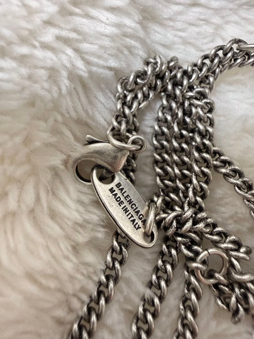 2月17日限定出品 BALENCIAGA BB ICON ネックレス シルバー