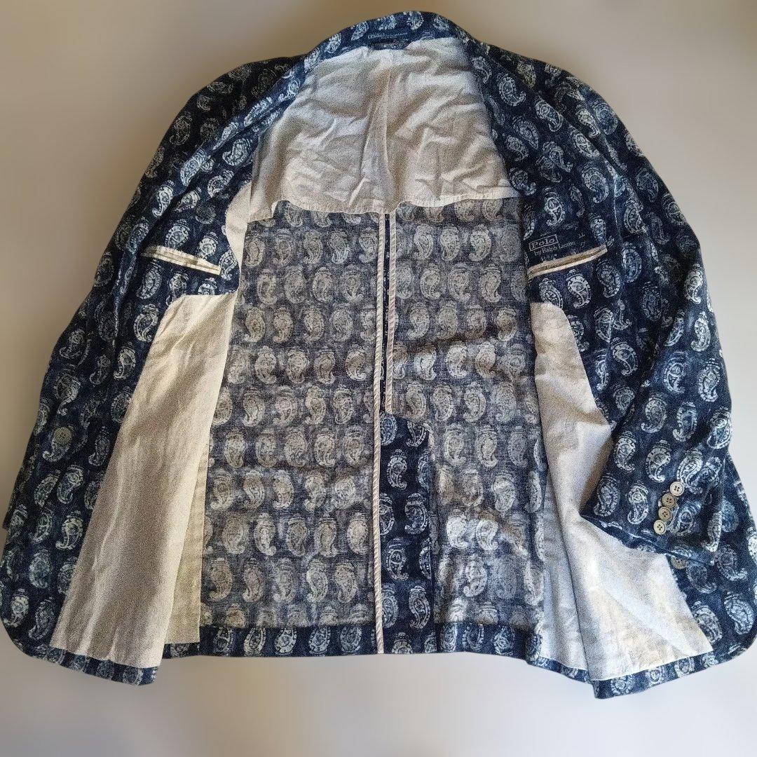 レアPolo by Ralph Lauren ペイズリー柄ジャケット大サイズLL